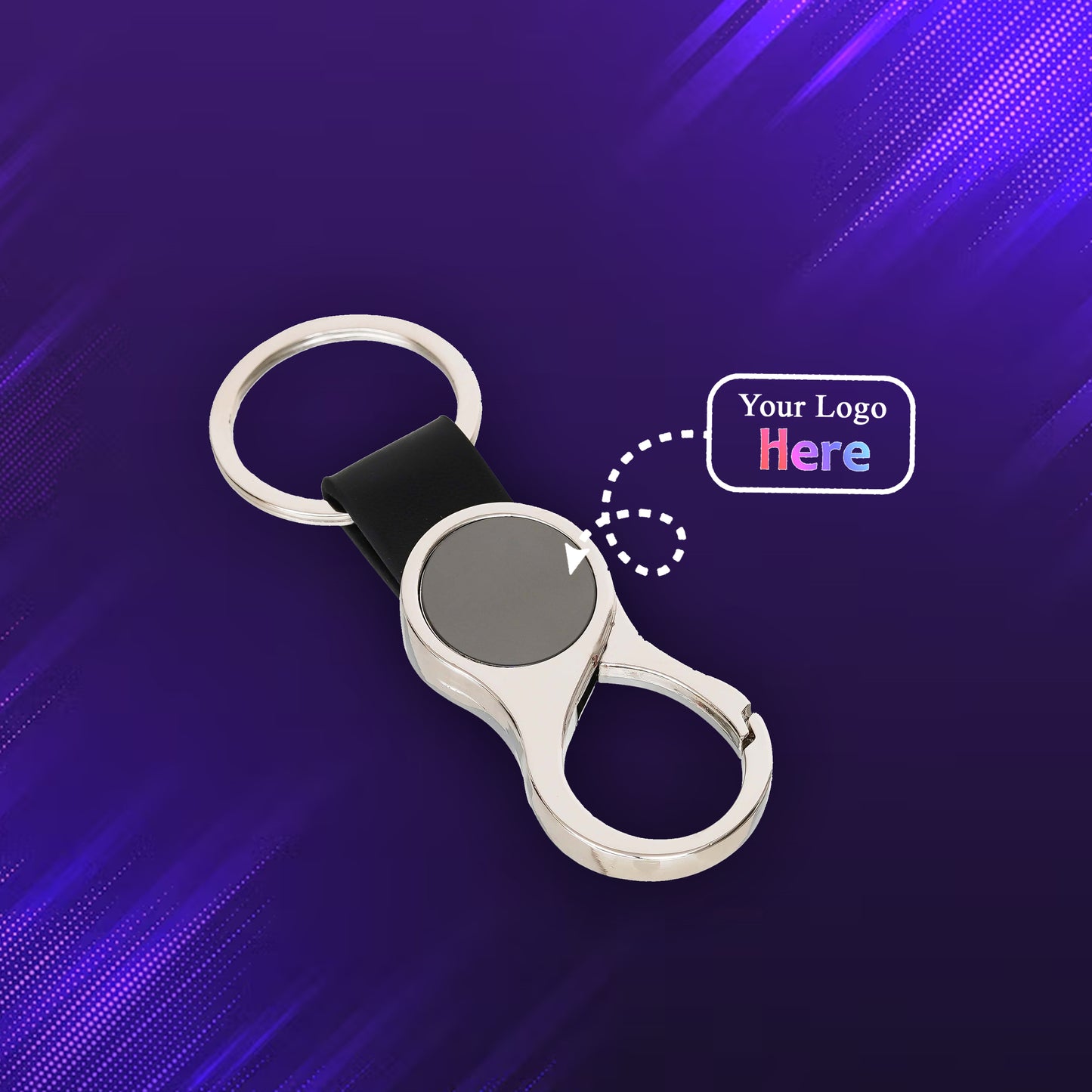 Premium Metal Keychain with Branding Space