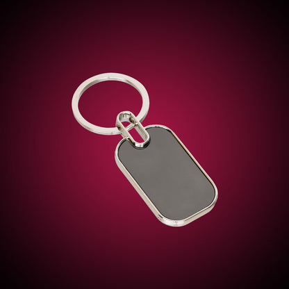 Premium Single-Side Metal Keychain for Engraving
