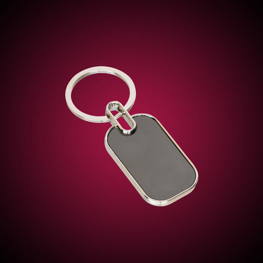 Premium Single-Side Metal Keychain for Engraving