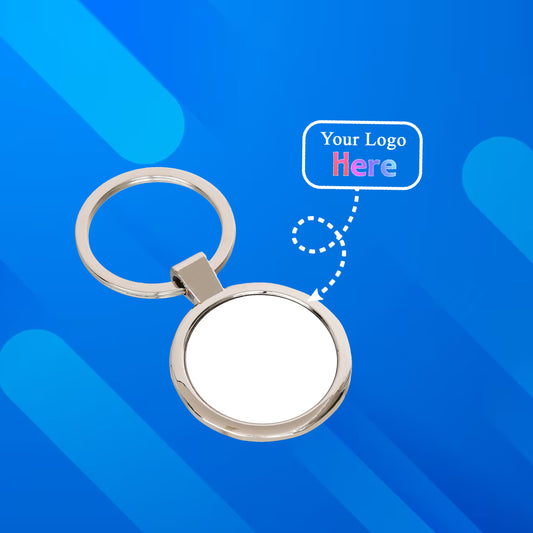 Round Metal Keychain – Customizable with Single Side Laser Engraving