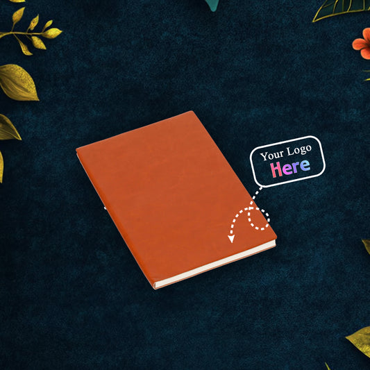 Soft Cover Classic Notebook – Black & Brown | Elegant Corporate Stationery