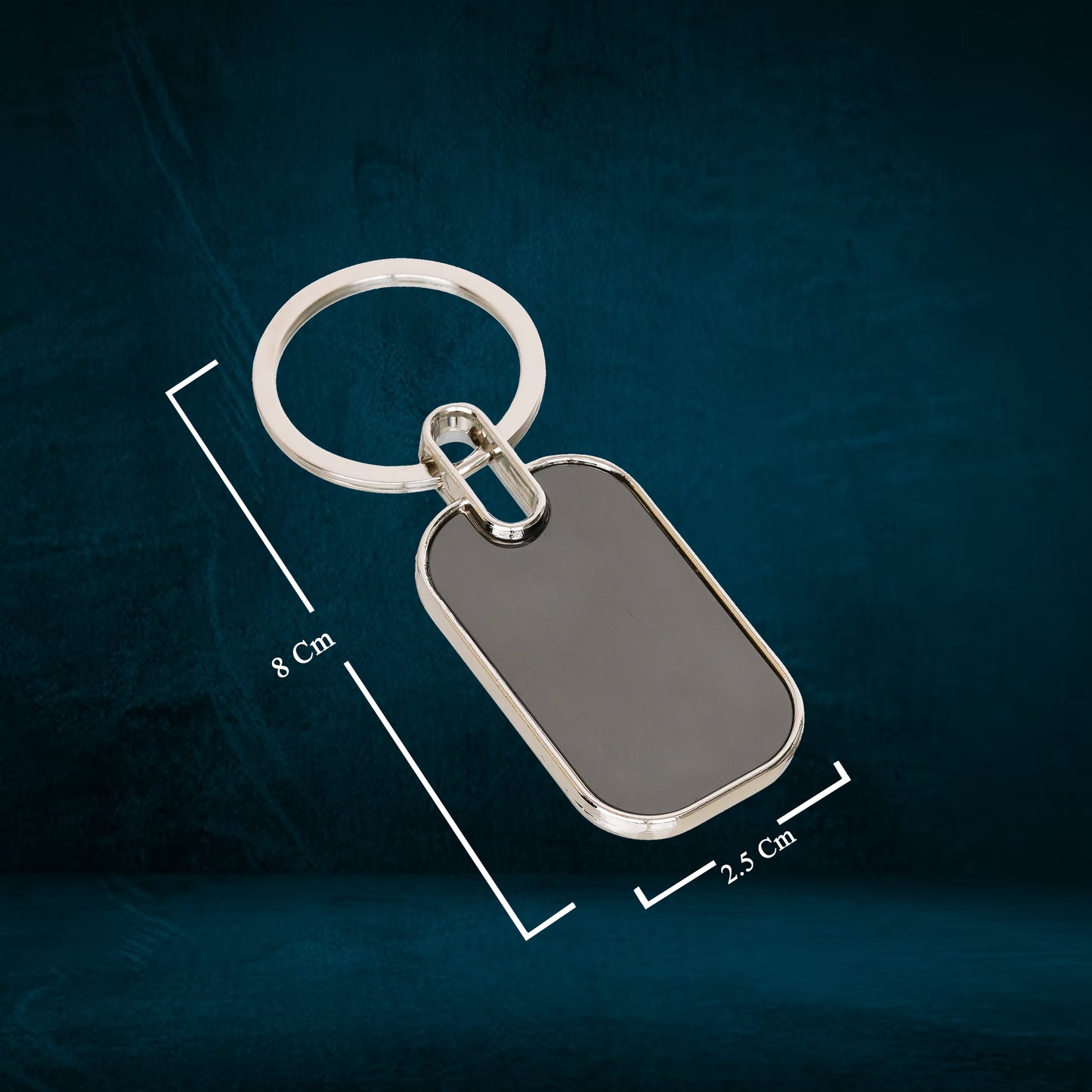 Premium Single-Side Metal Keychain for Engraving