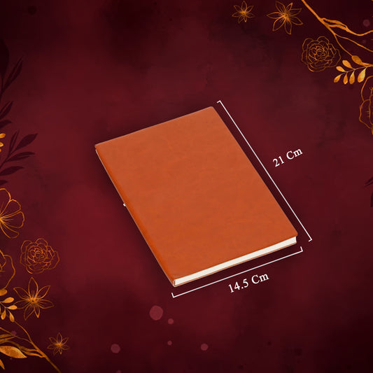 Soft Cover Classic Notebook – Black & Brown | Elegant Corporate Stationery