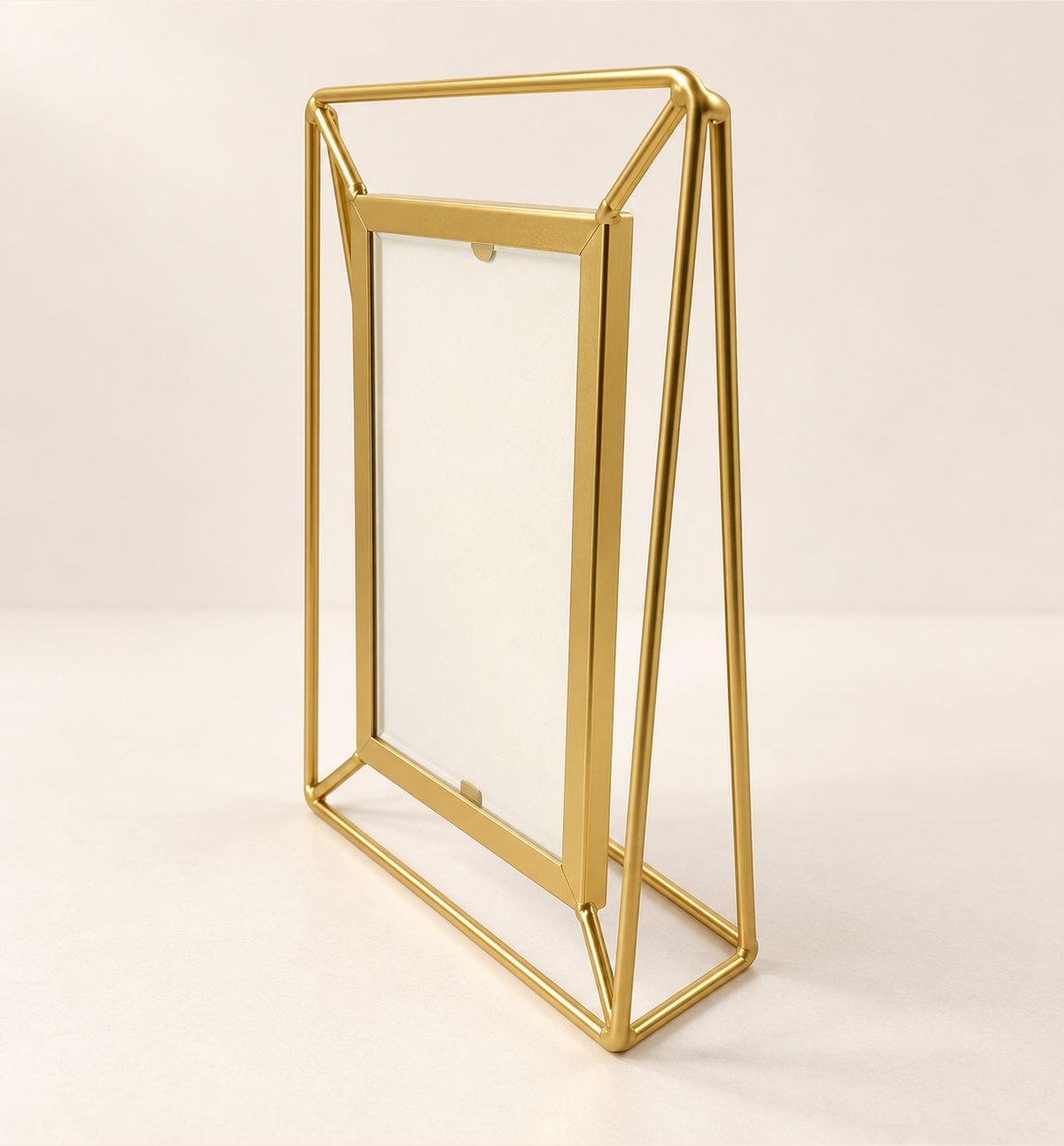 Gold-Finish Photo Frame - Gold, 10 × 15 cm, studio view 2