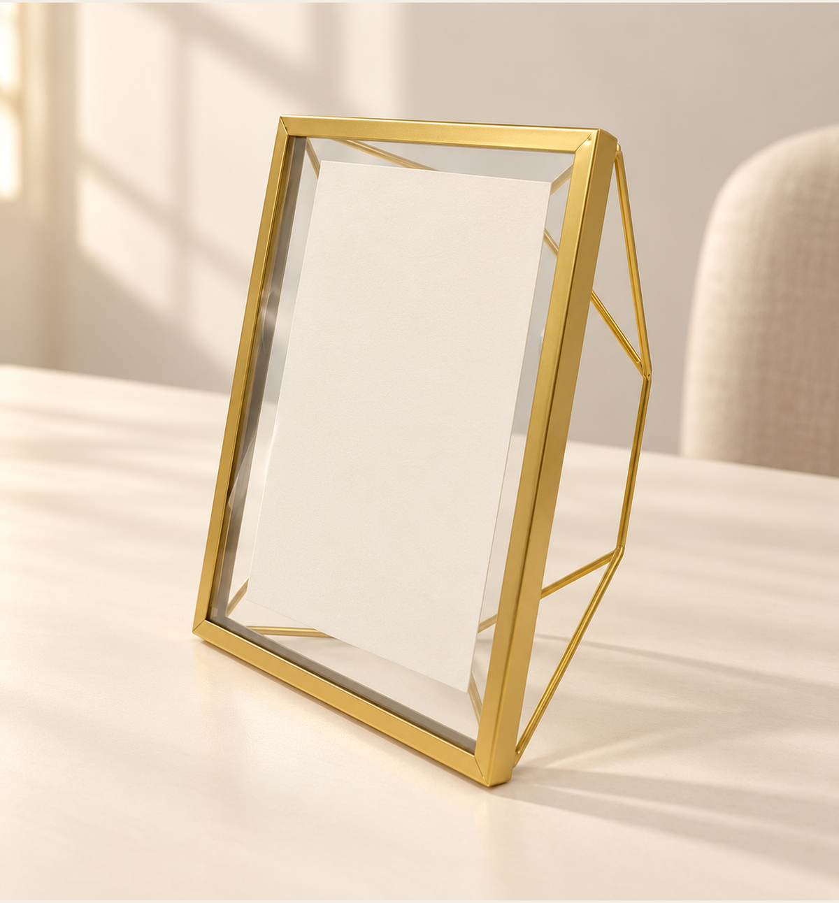 Gold-Finish Photo Frame - Gold, 15 × 20 cm, lifestyle