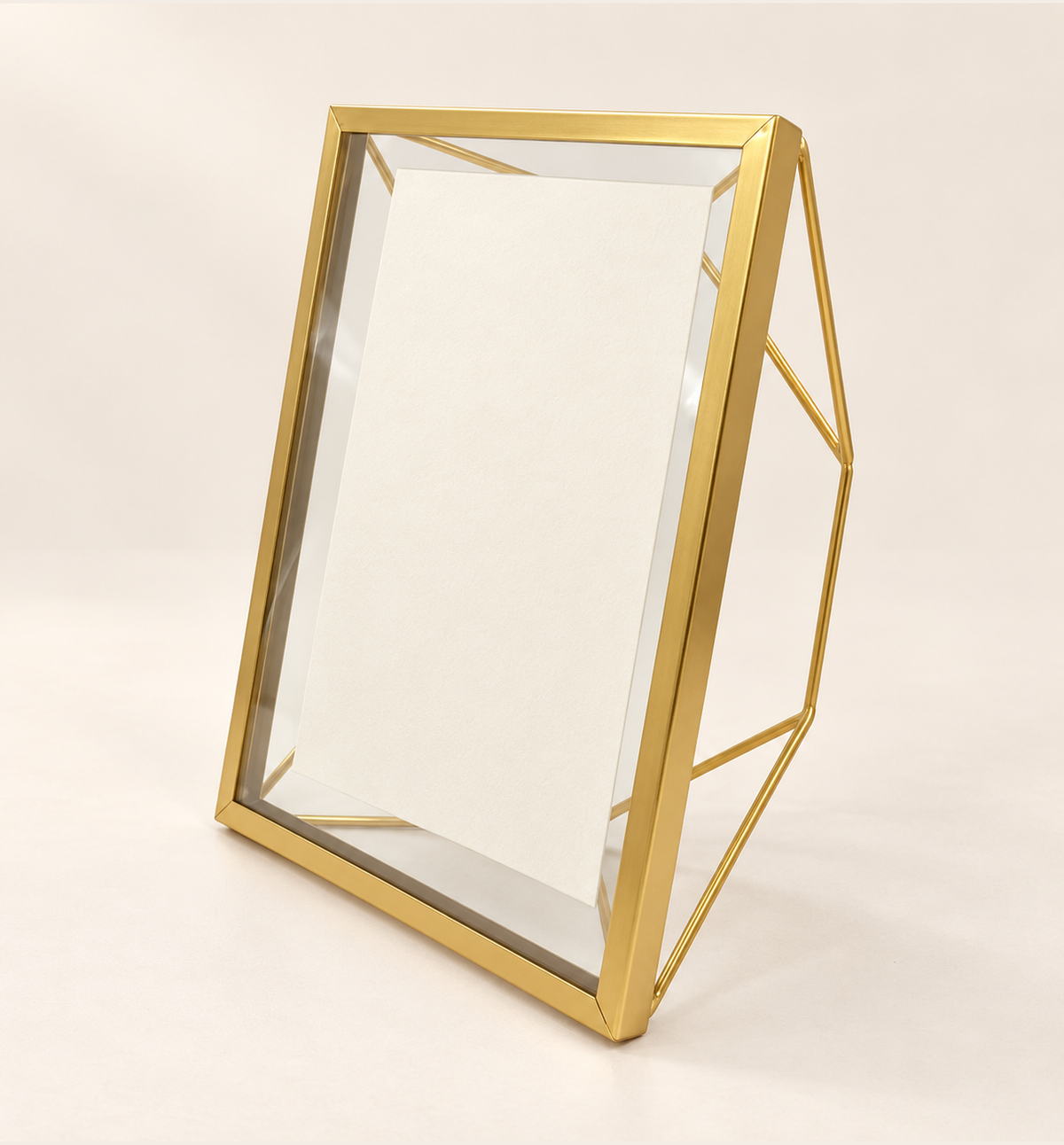 Gold-Finish Photo Frame - Gold, 15 × 20 cm, studio view 1