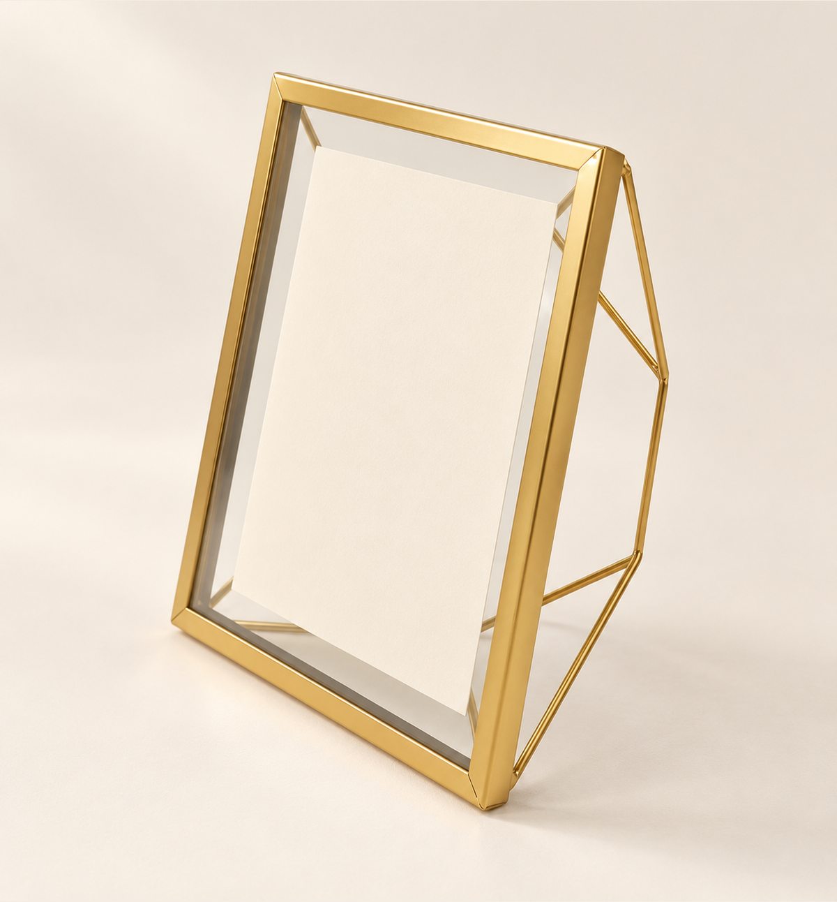 Gold-Finish Photo Frame - Gold, 15 × 20 cm, studio view 2