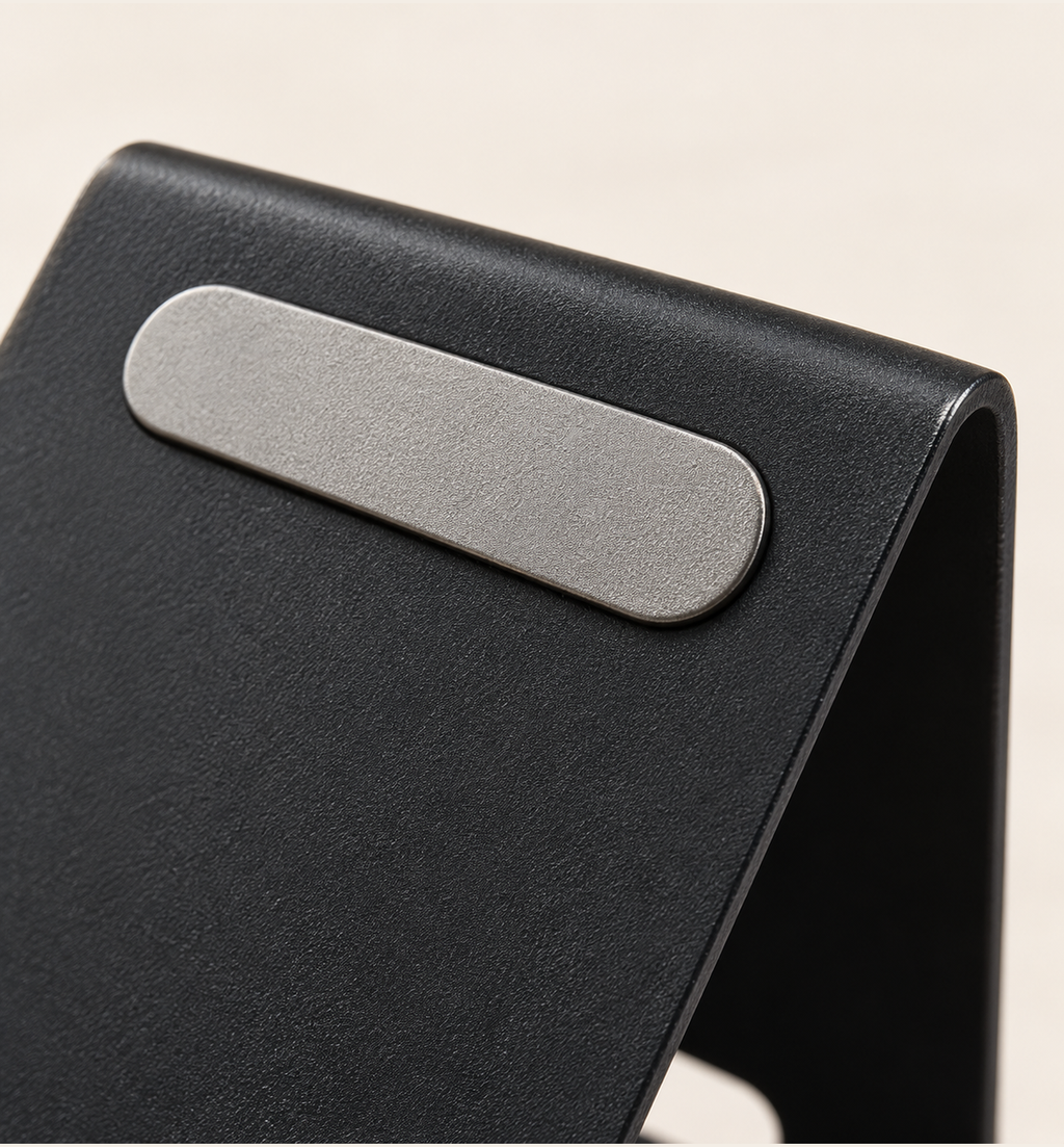 Desktop Mobile Stand - Black, close-up
