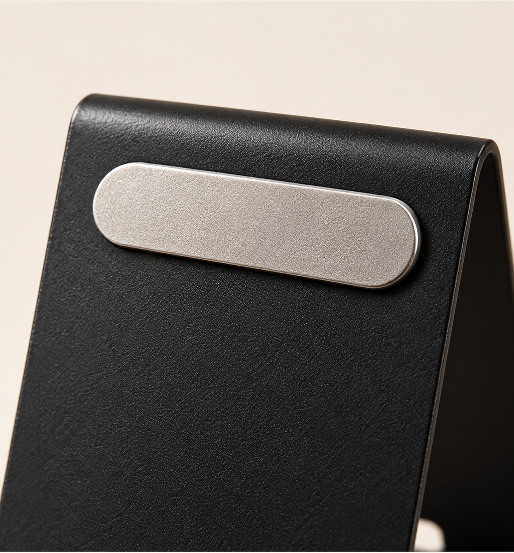 Metal Mobile Stand - Black, close-up