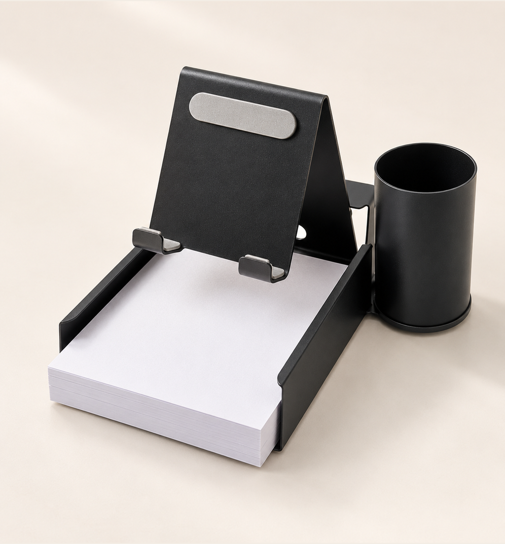 Metal Mobile Stand - Black, studio view 2