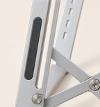 Foldable Laptop Stand - Silver, close-up