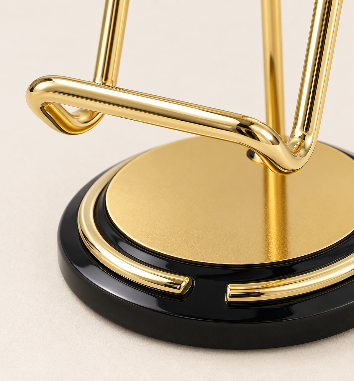 Adjustable Mobile Stand - Gold, close-up