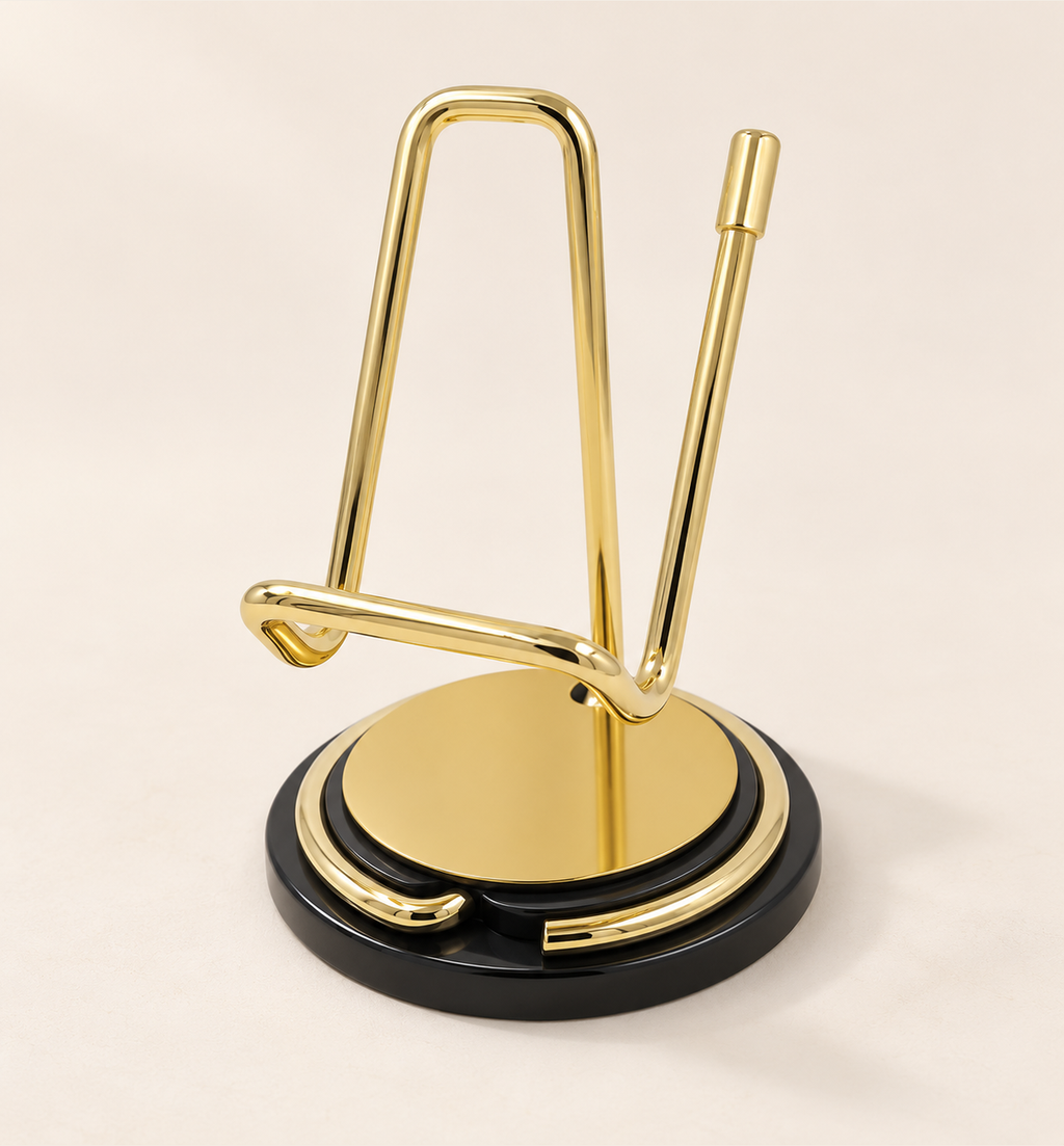 Adjustable Mobile Stand - Gold, studio view 2