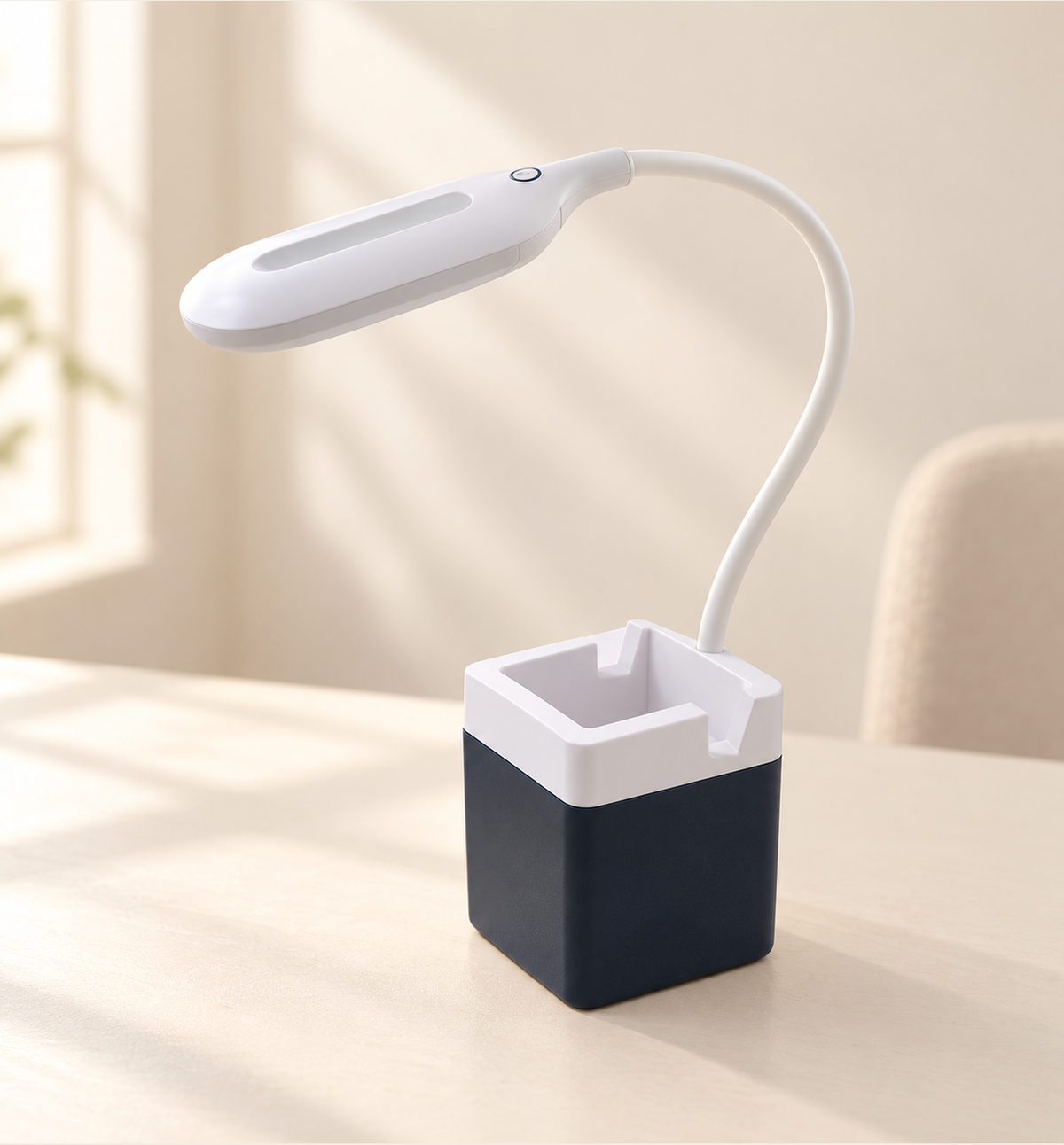 Flexible USB Desk Lamp - White, lifestyle