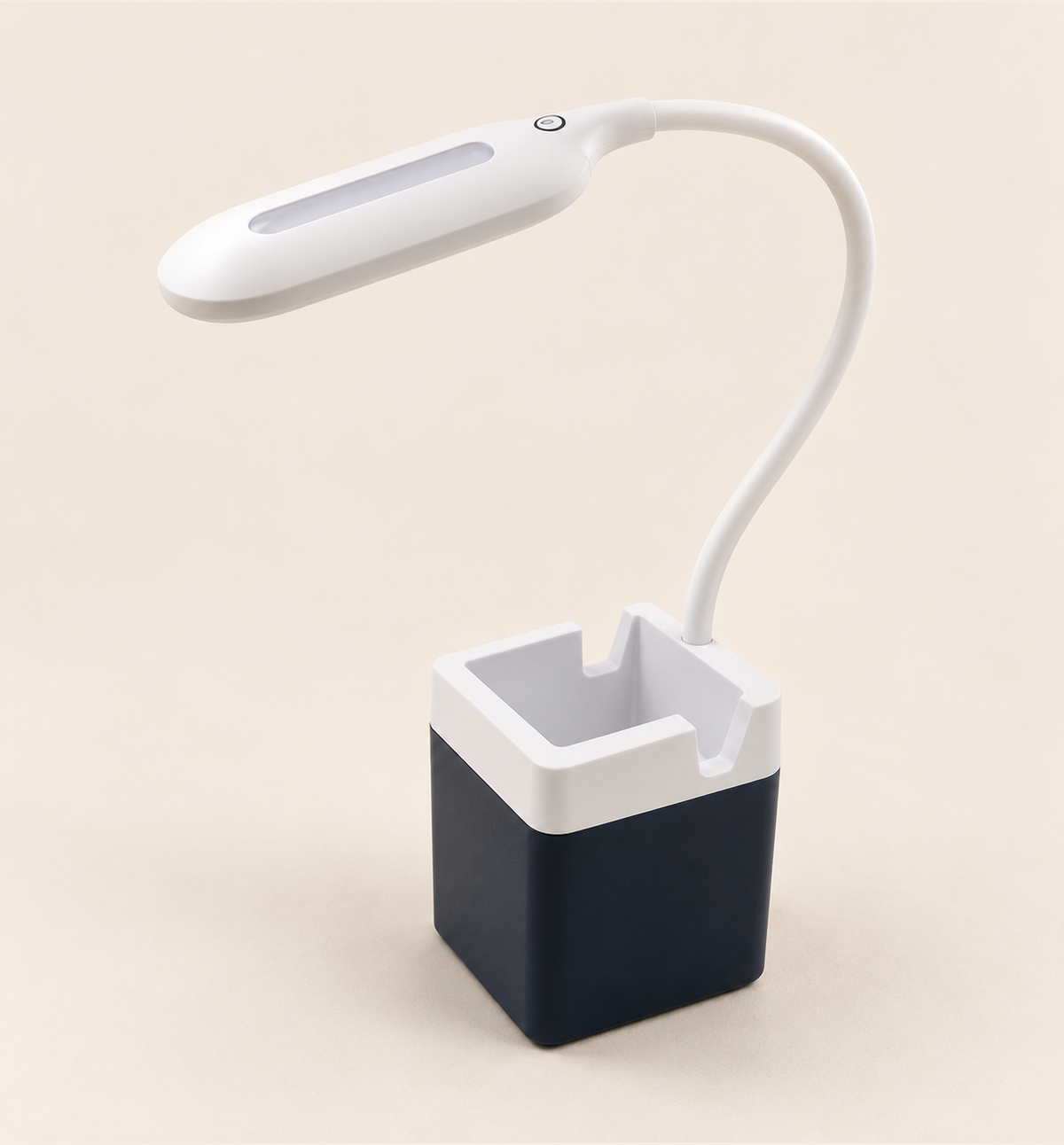 Flexible USB Desk Lamp - White, studio view 2