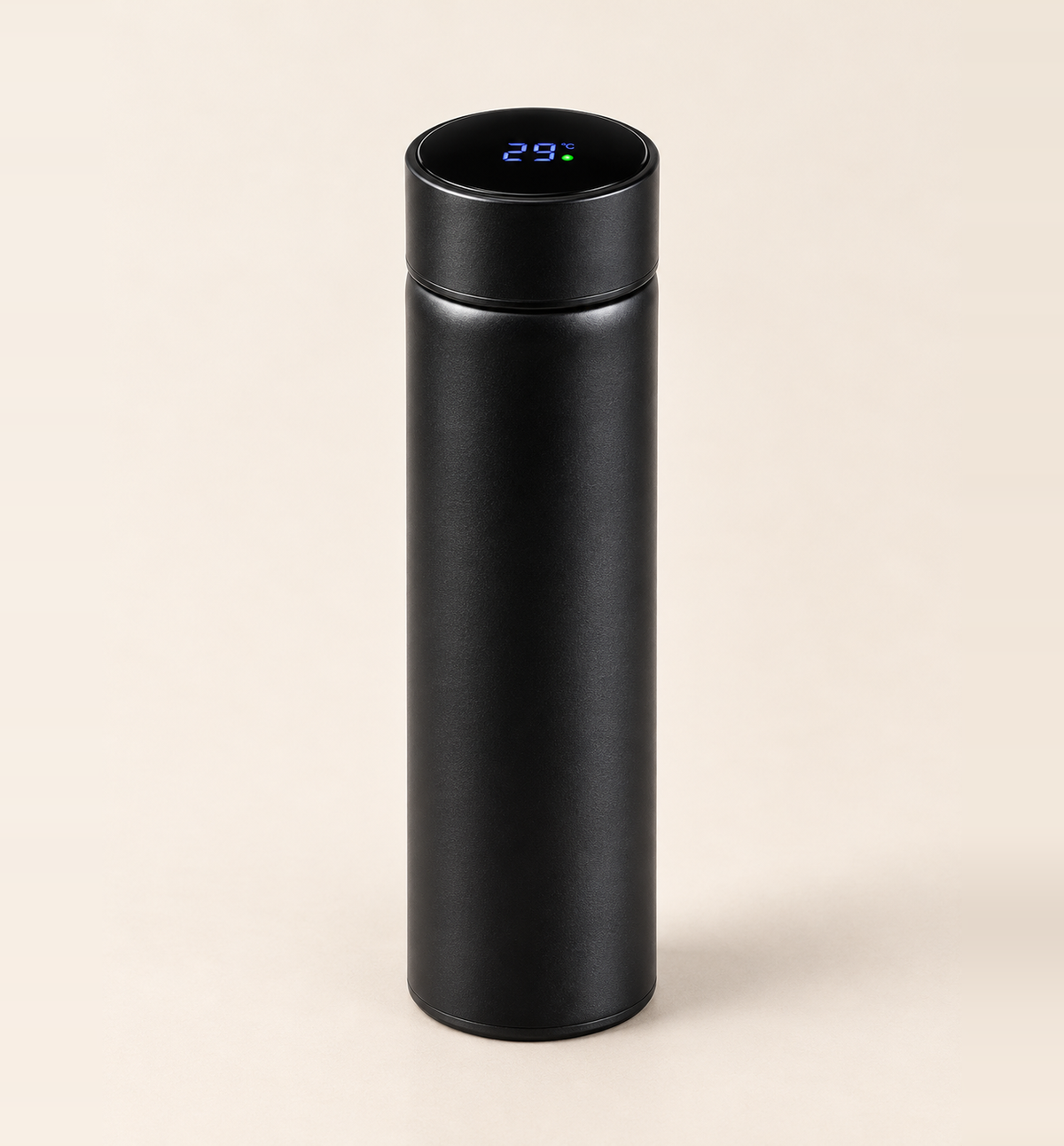 Smart Temperature Display Bottle - Black, 500 ml, main view