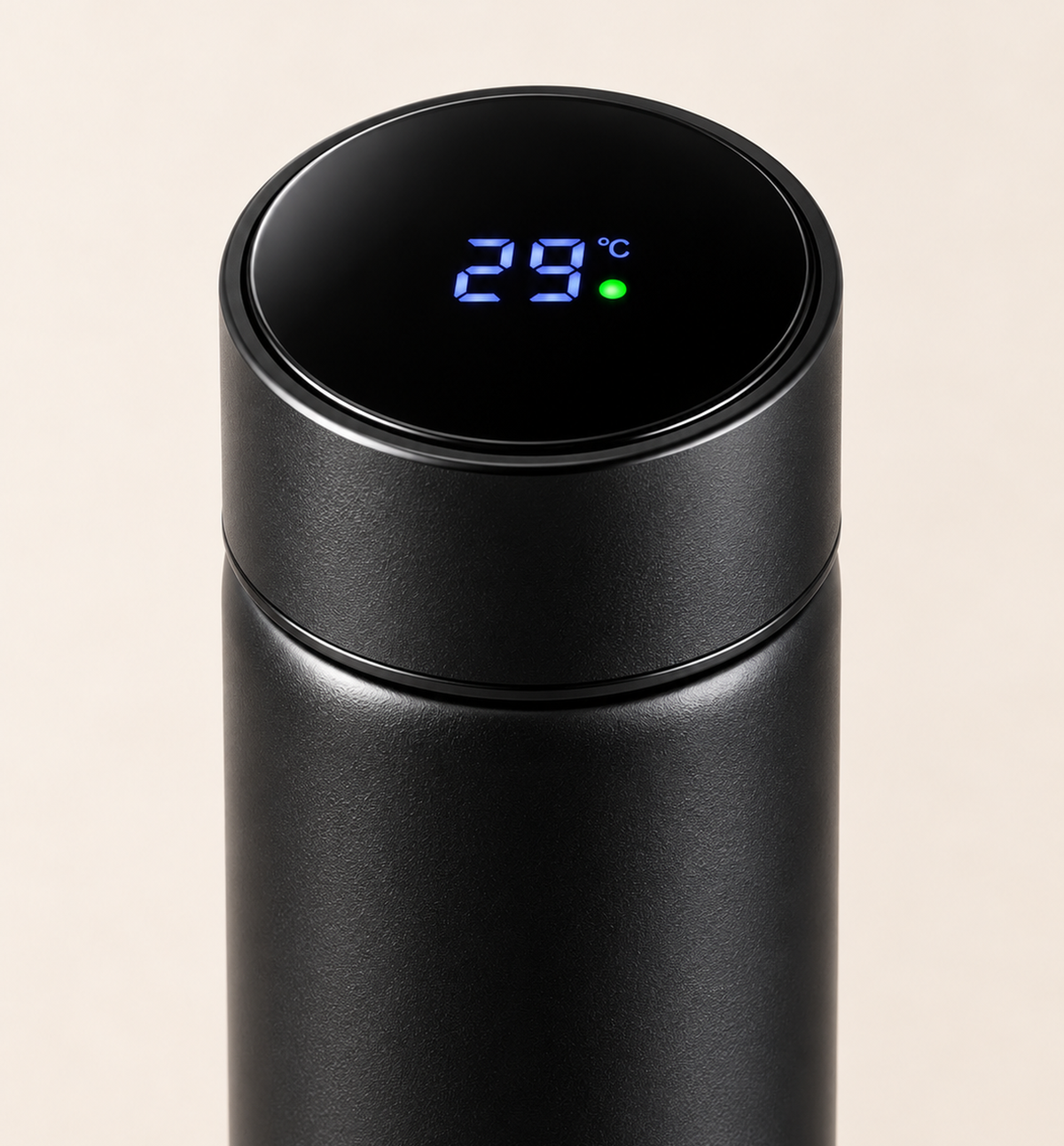 Smart Temperature Display Bottle - Black, 500 ml, detail