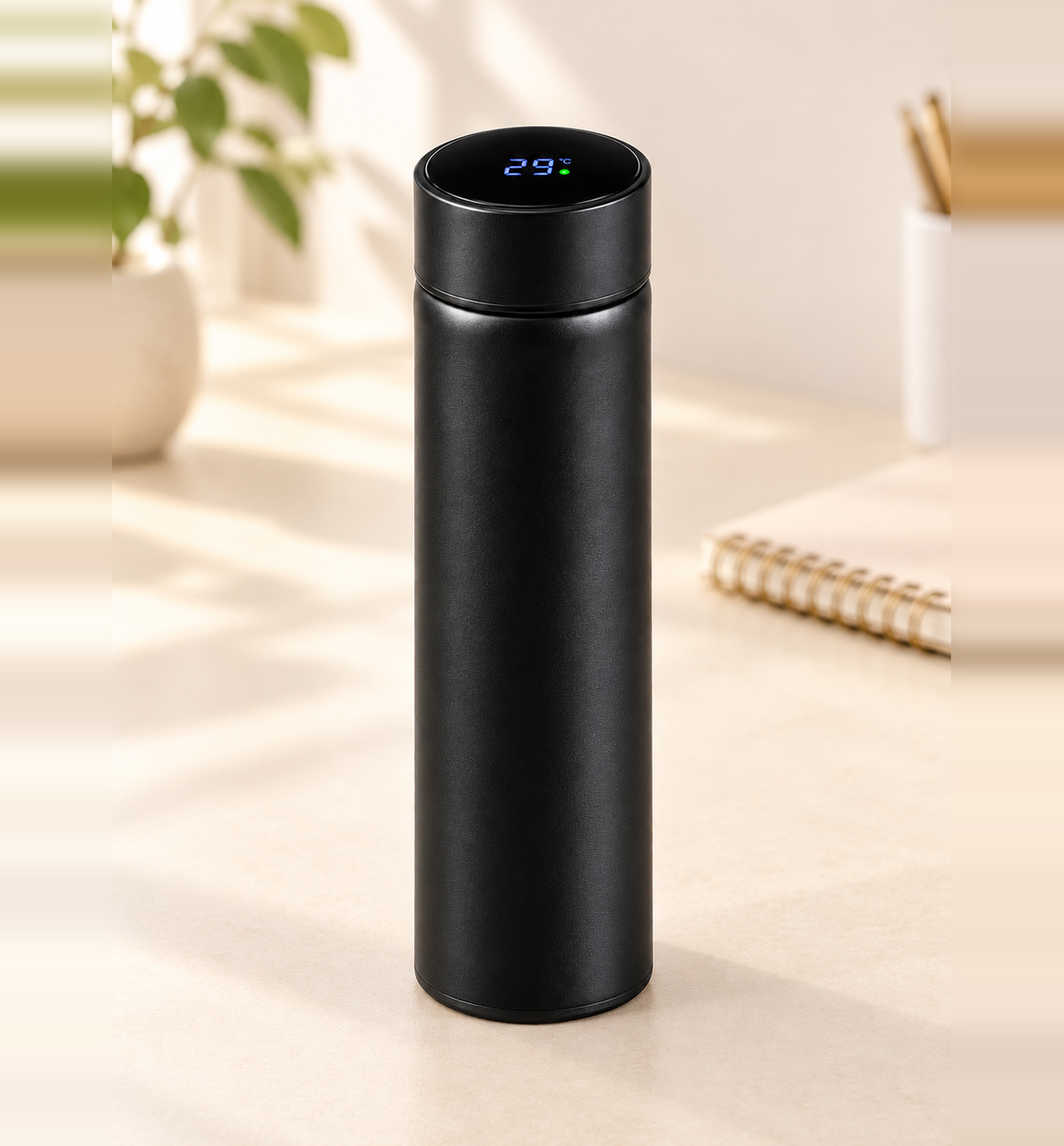 Smart Temperature Display Bottle - Black, 500 ml, lifestyle