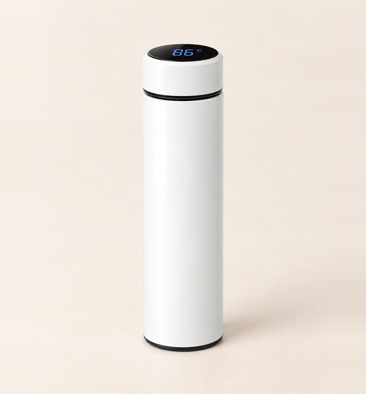 Smart Temperature Display Bottle - White, 500 ml, main view
