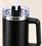 Insulated Tumbler with Handle - Black, 1.2 L, detail