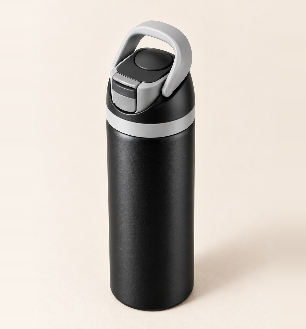 Hot and Cold Steel Bottle - Black, 700 ml, alternate angle