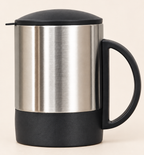 Stainless Steel Travel Mug - Silver, detail