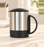 Stainless Steel Travel Mug - Silver, lifestyle