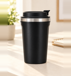 Anti-Spill Suction Mug - Black, 380 ml, lifestyle