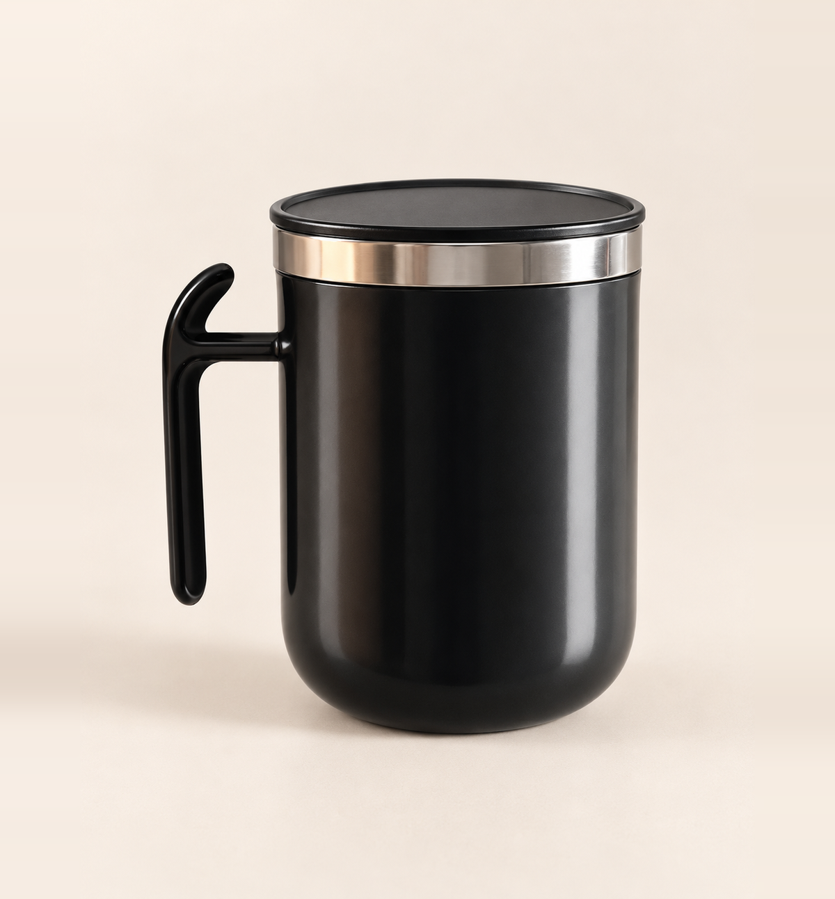 Matte Black Steel Tumbler - Black, main view