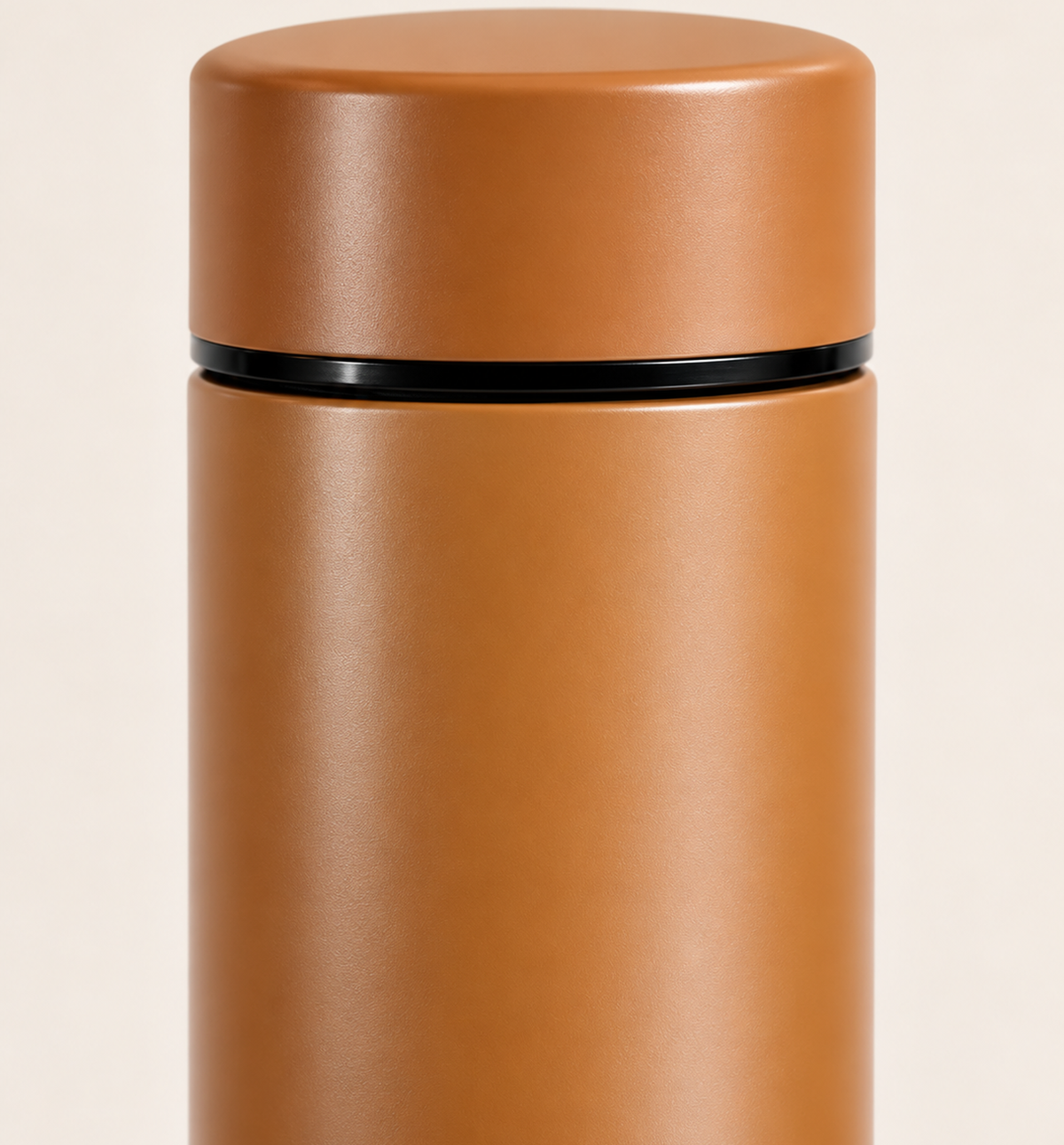 Single-Wall Steel Bottle - Tan, detail
