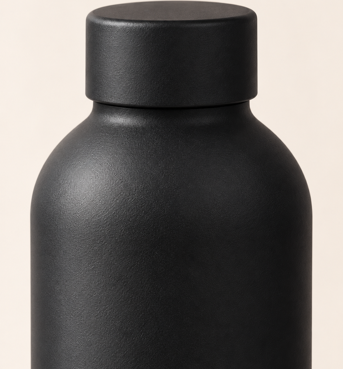Premium Insulated Water Bottle - Black, detail