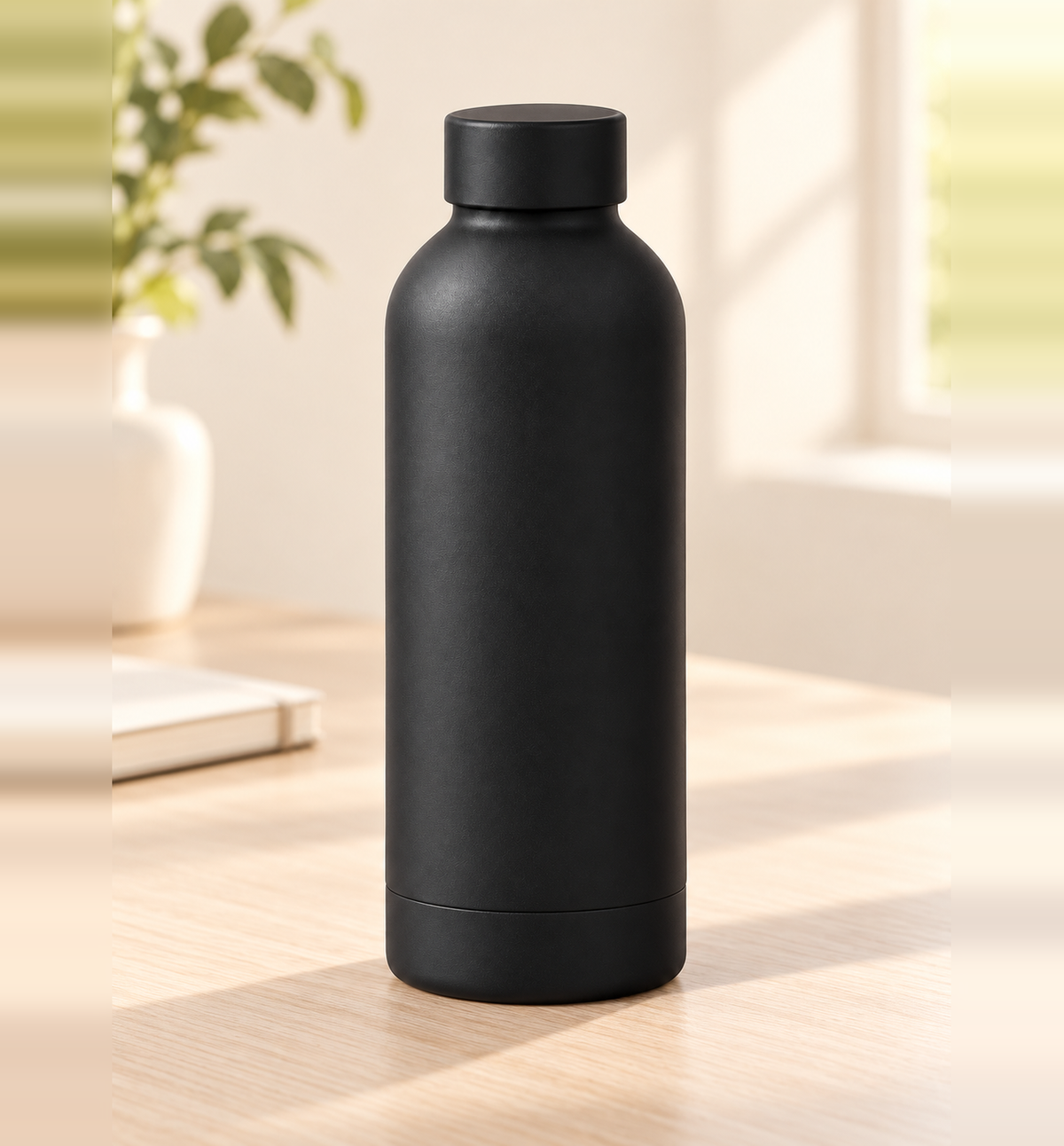 Premium Insulated Water Bottle - Black, lifestyle