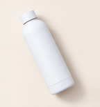 Premium Insulated Water Bottle - White, alternate angle