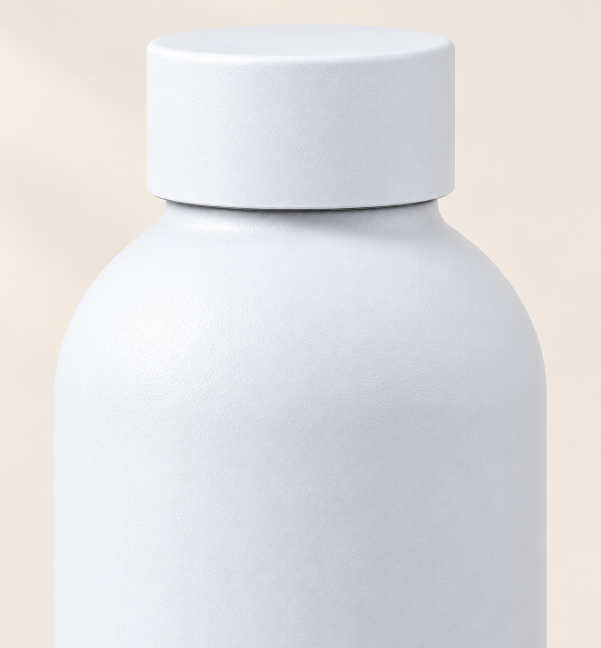 Premium Insulated Water Bottle - White, detail