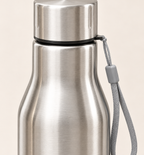 Steel Water Bottle - Silver, 750 ml, detail