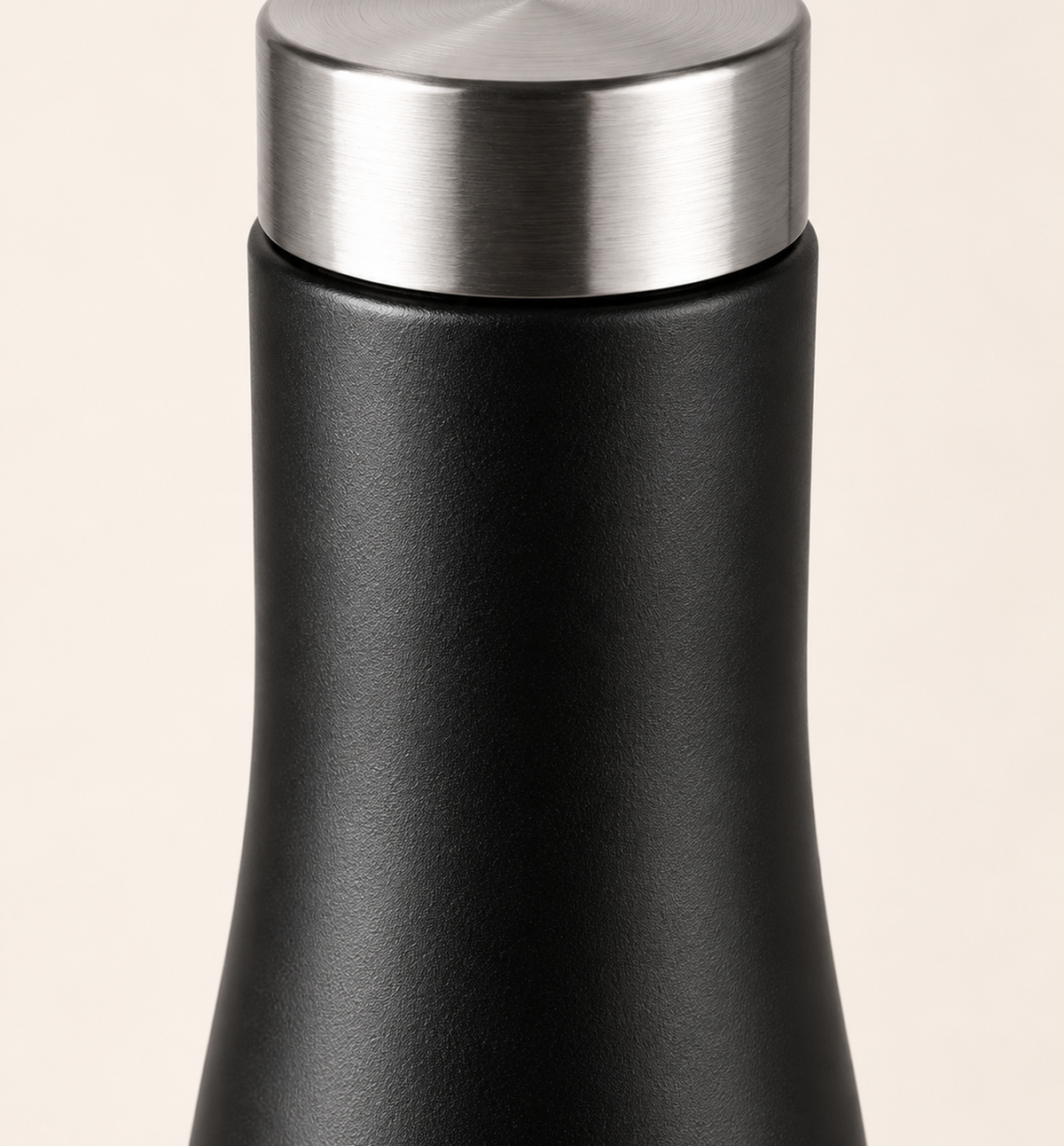 Stainless Steel Bottle - Black, 1 L, detail