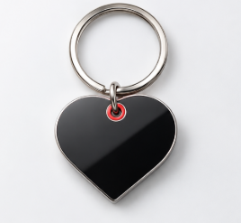 Heart Keychain - Red