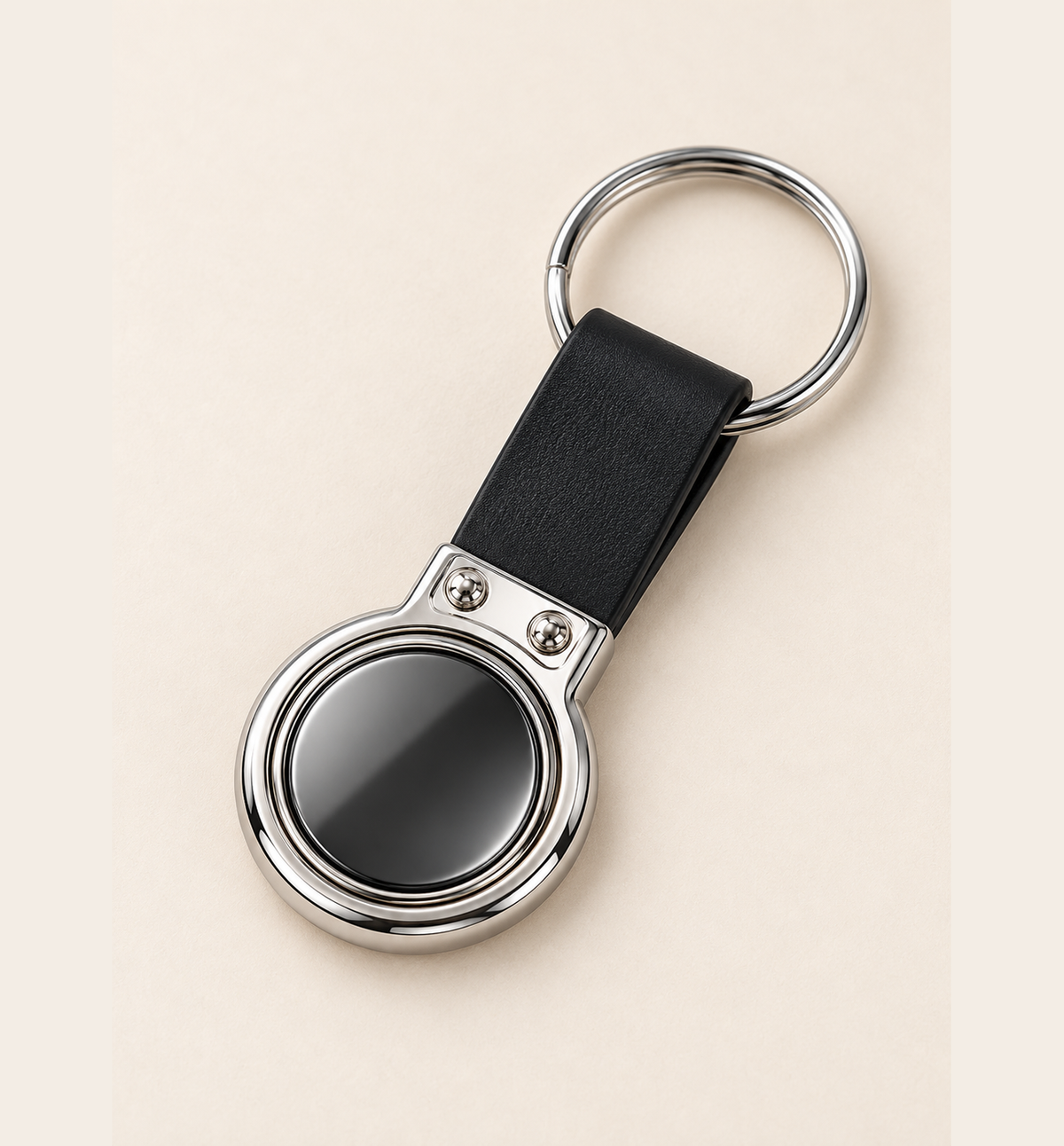 Steel Spinner Keychain - Black, main view