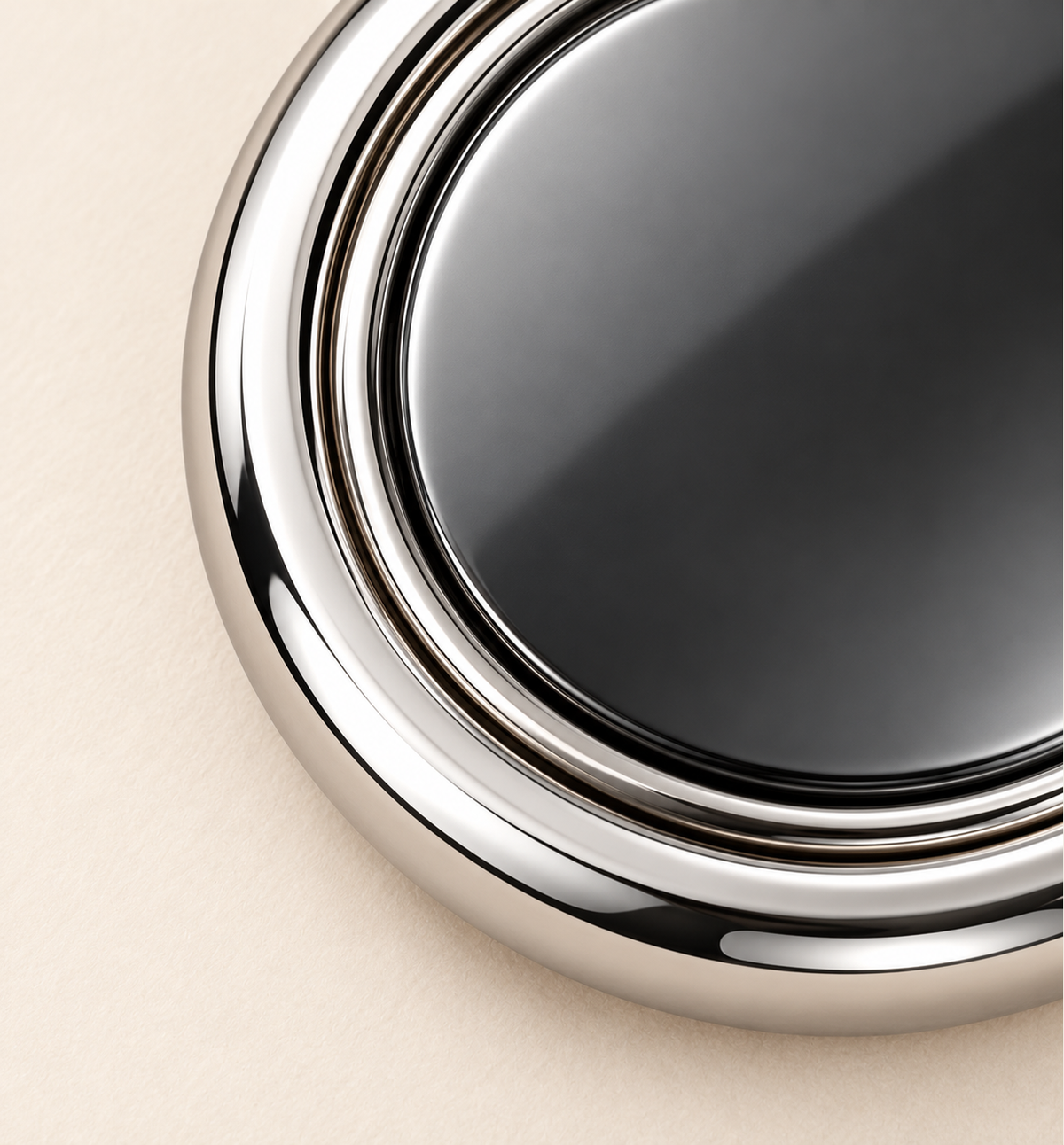 Steel Spinner Keychain - Black, detail