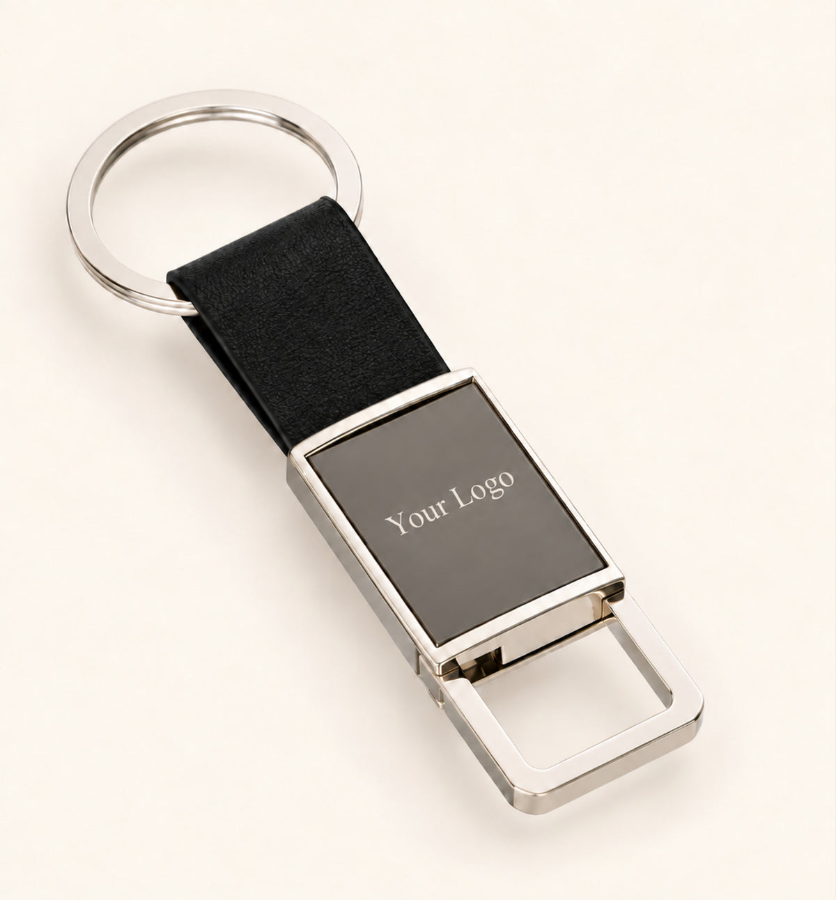 Leather-Look Keychain