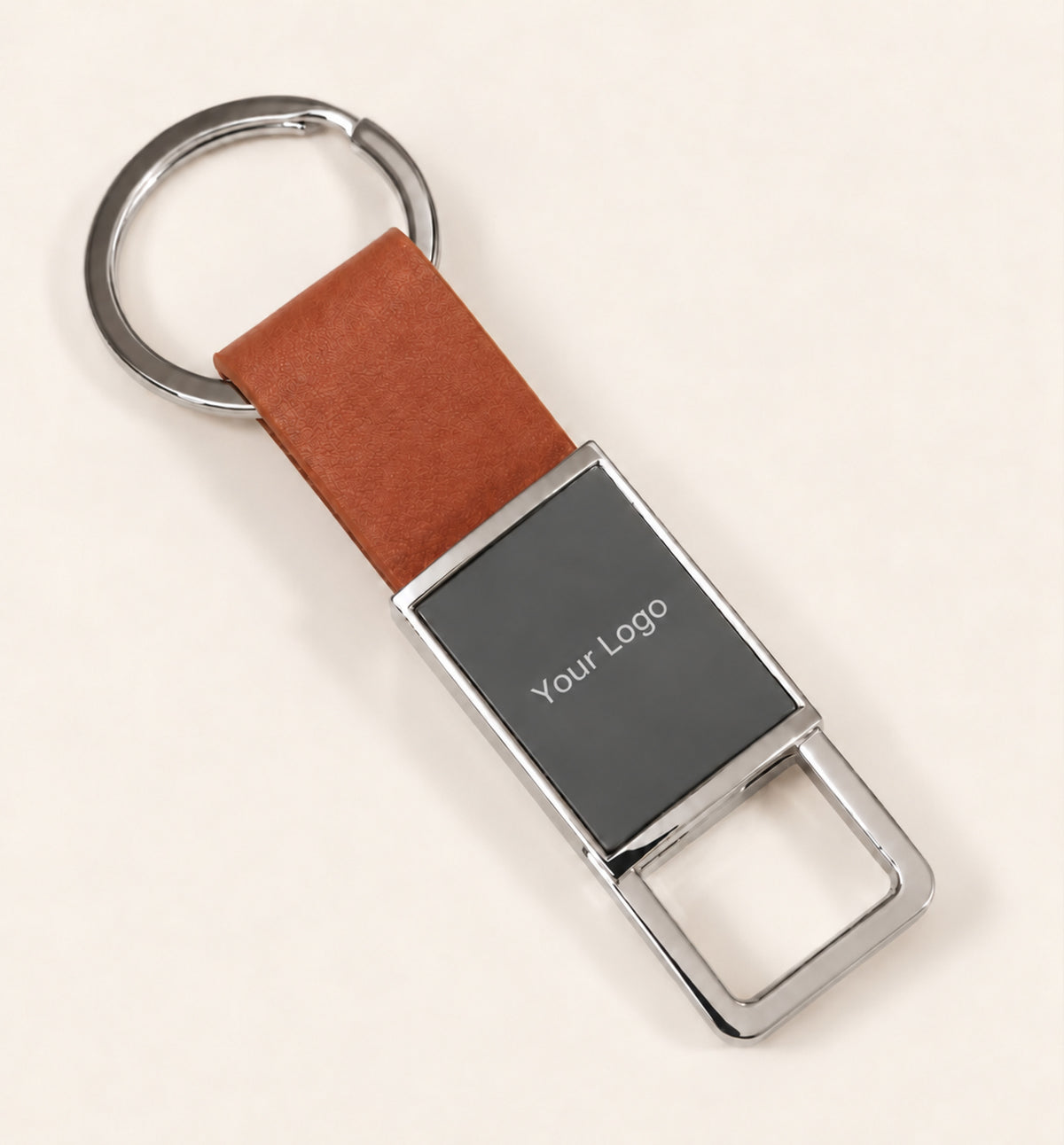Leather-Look Keychain