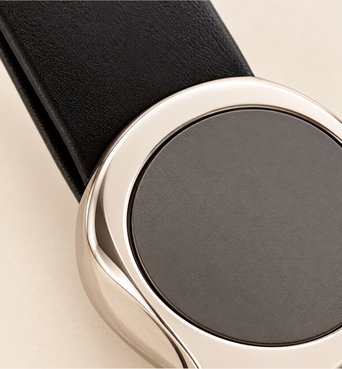 Classic Metal Keychain - Black, detail