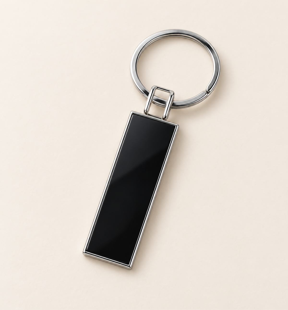 Long Strap Keychain - Black, main view
