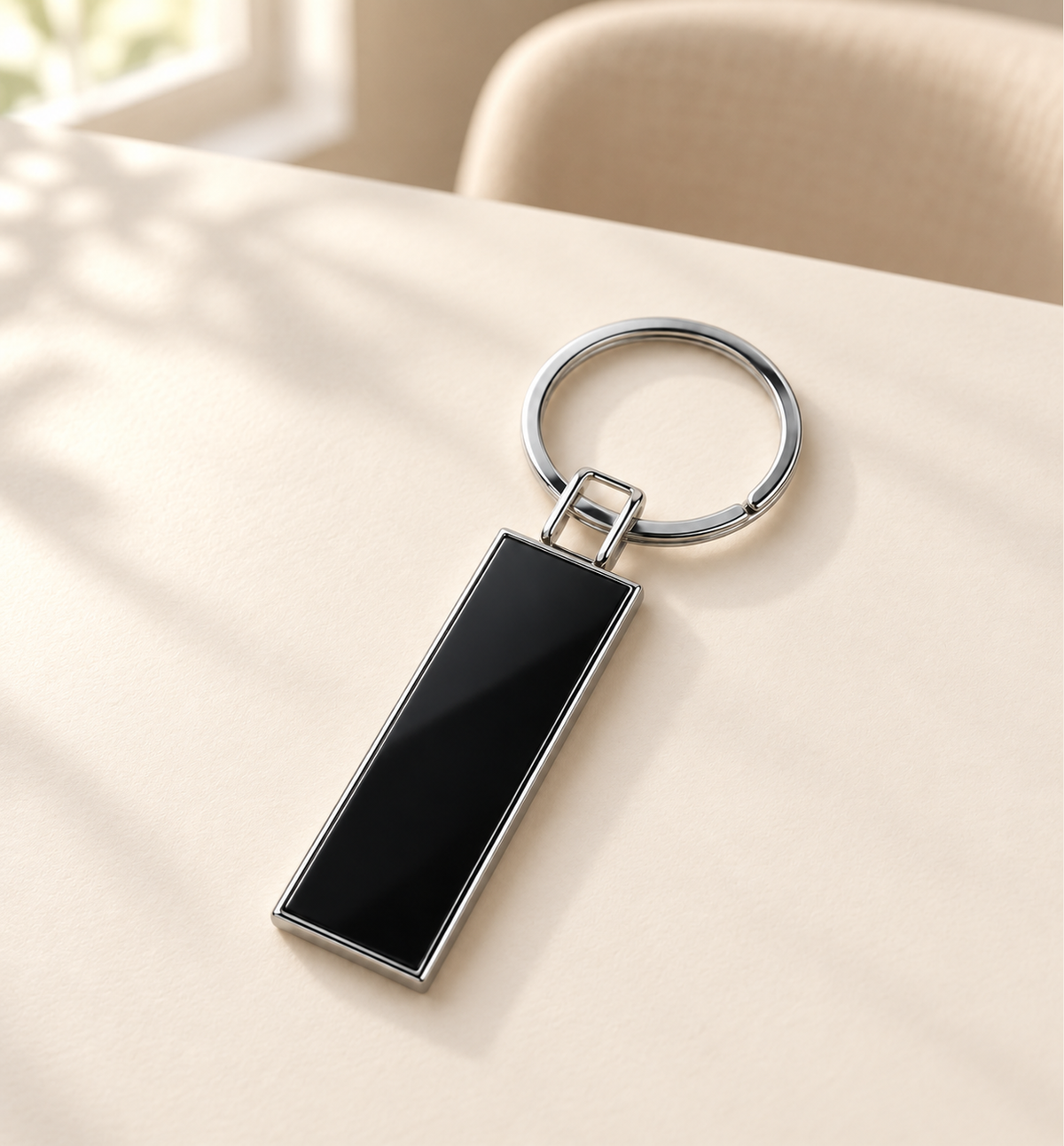 Long Strap Keychain - Black, lifestyle