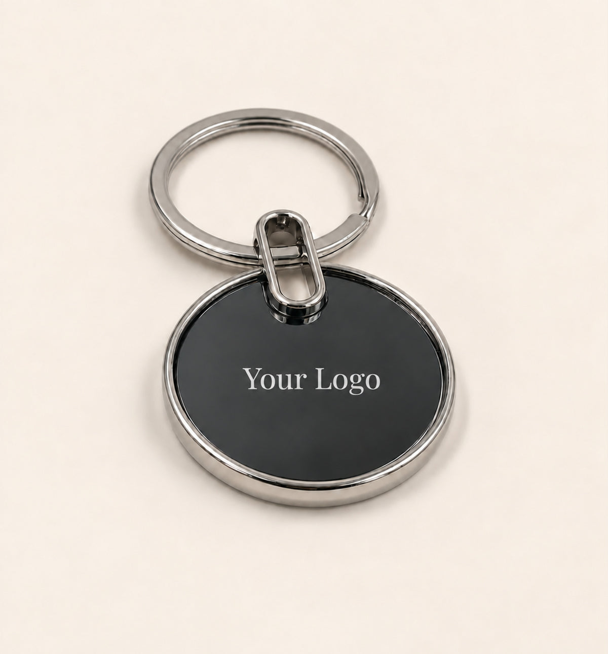 Round Double-Sided Keychain