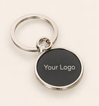 Round Metal Keychain