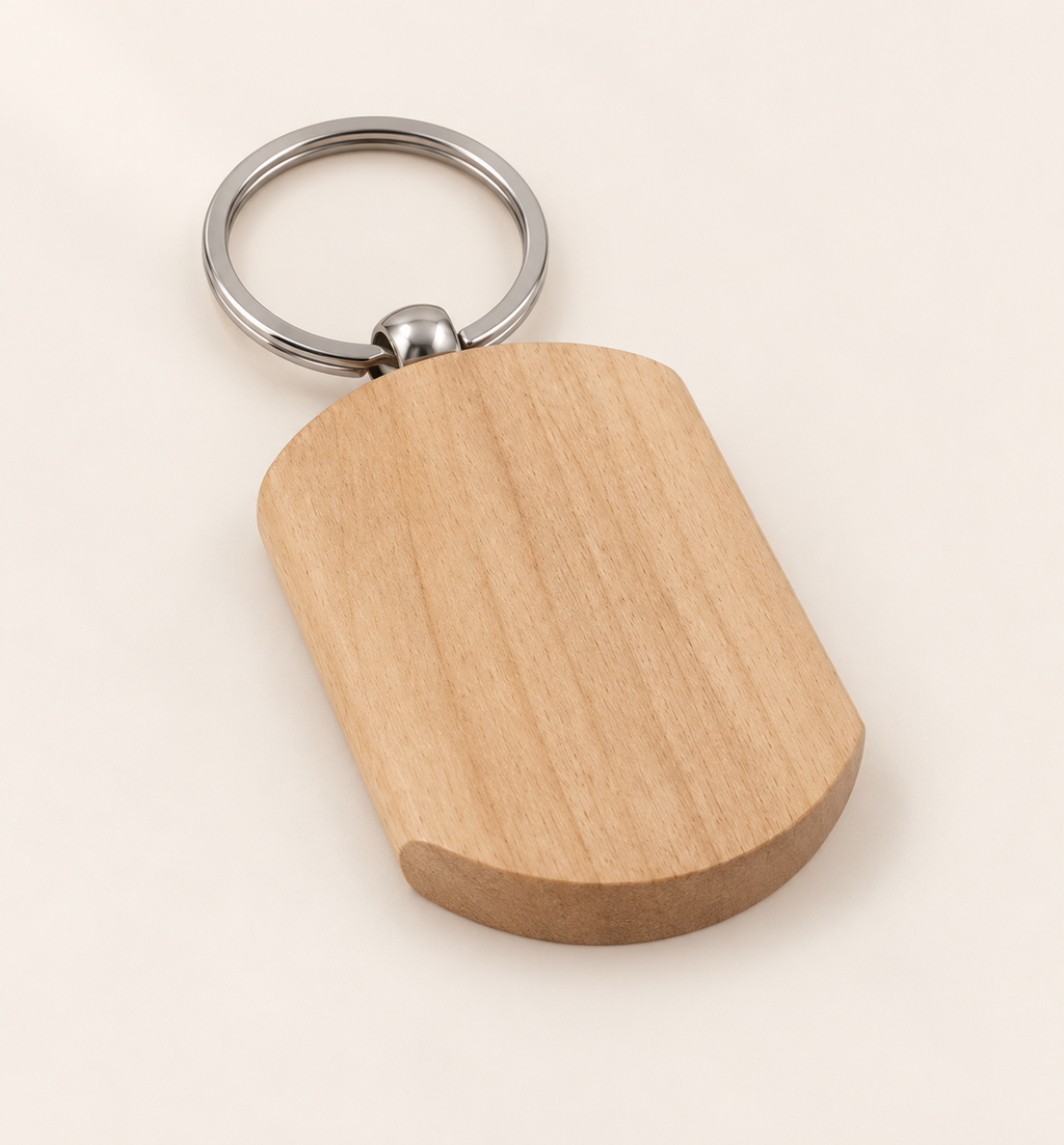 Wooden Keychain - Wood, main view