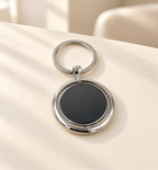 Round Spinner Keychain - Black, lifestyle