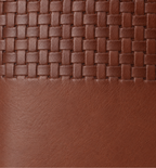 Half-Embossed Leather Wallet - Tan, detail