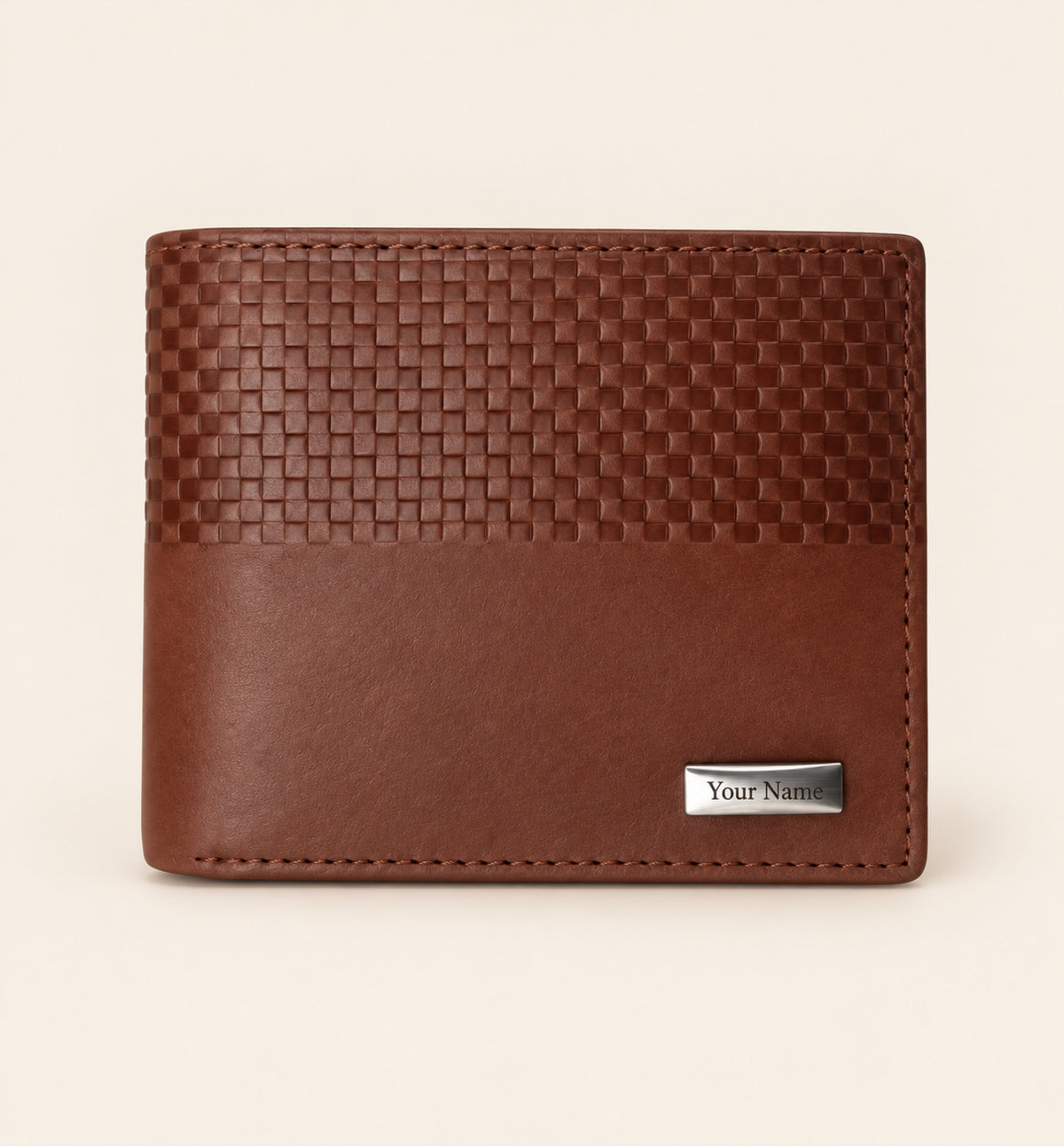 Half-Embossed Leather Wallet